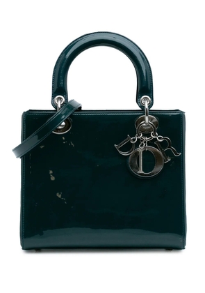 Christian Dior Pre-Owned 2015 Medium Patent Lady Dior satchel - Green