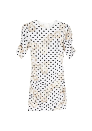 Maje Razula sequin polka-dot mini dress - White
