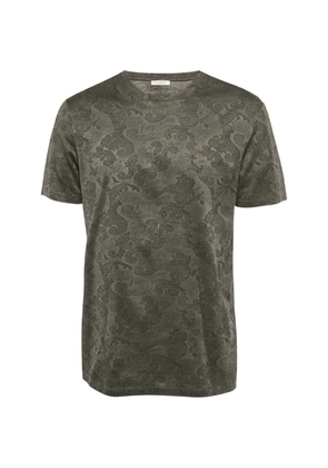 Versace Pre-Owned jacquard crew-neck T-shirt - Grey
