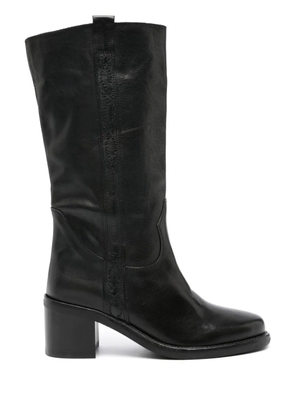 Ash Penelope 70mm leather boots - Black