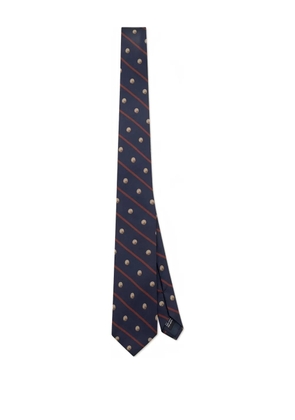 Les Deux striped basketball tie - Blue