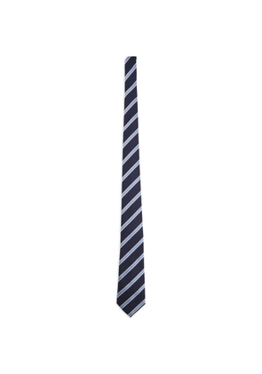 Giorgio Armani striped tie - Blue