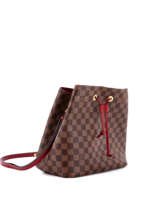 Louis Vuitton Pre-Owned NeoNoe Handbag Damier with Leather MM bucket bag - Brown