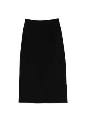 Victoria Beckham button-detail midi skirt - Black
