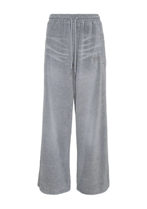 Open YY velvet-texture track pants - Grey