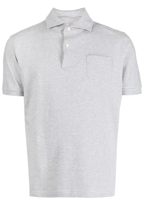 Private Stock The Leopold striped polo shirt - Grey