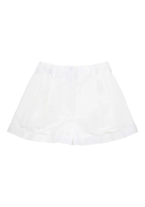 Givenchy pleated cotton shorts - White