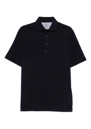 Brunello Cucinelli button-up polo shirt - Blue