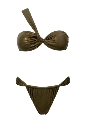 SOFIA ERHAN Chiara one-shoulder bikini - Green