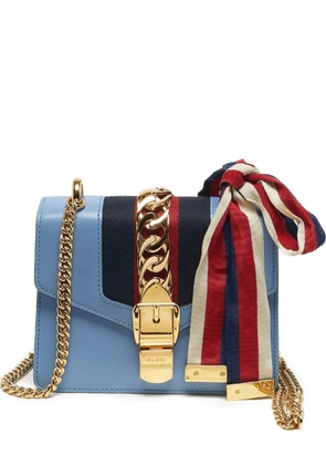 Gucci Pre-Owned mini Sylvie chain shoulder bag - Blue