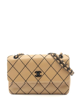 CHANEL Pre-Owned Wild Stitch single-flap shoulder bag - Neutrals