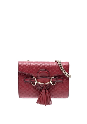 Gucci Pre-Owned 2016-2025 Mini Microguccissima Emily crossbody bag - Red