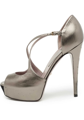 Gucci Pre-Owned 140mm Lili sandals - Grey
