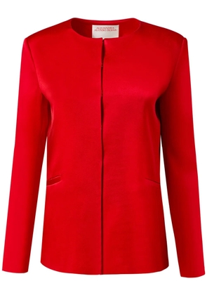 Alejandra Alonso Rojas satin fitted jacket - Red
