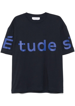 Études Studio logo-print T-shirt - Blue