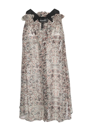 Isabel Marant Vintage sleeveless ruffle top - Neutrals