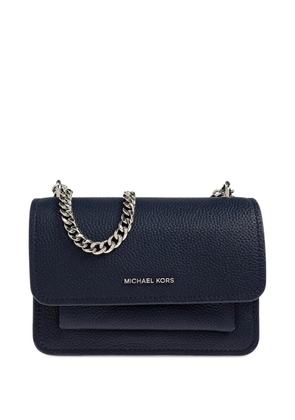Michael Michael Kors Claire chain leather cross body bag - Blue
