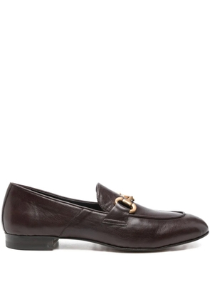 mara bini horsebit-detail loafers - Brown