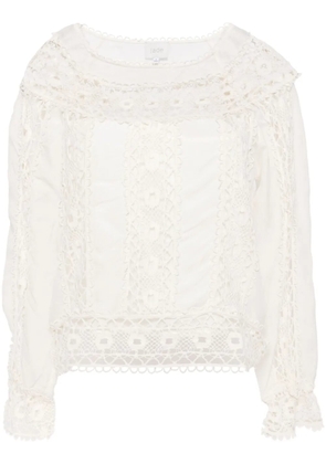Johnny Was Danila lace blouse - Neutrals