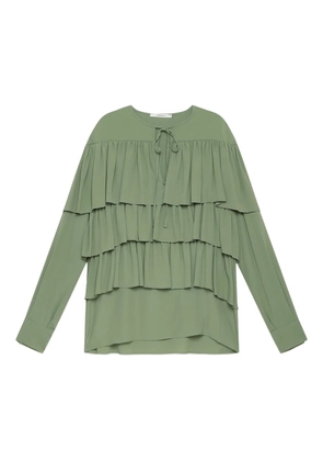 MALIPARMI tiered ruffled blouse - Green