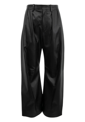 LOEWE leather palazzo pants - Black