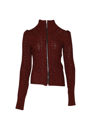 Isabel Marant Vintage cable-knit zip cardigan - Red