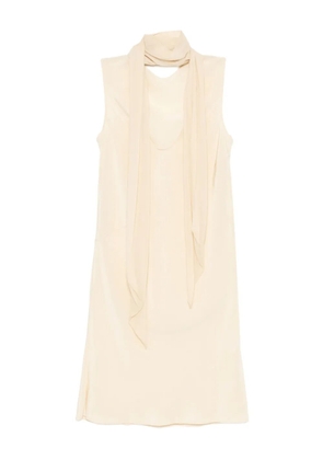 Helmut Lang sleeveless scarf dress - Neutrals