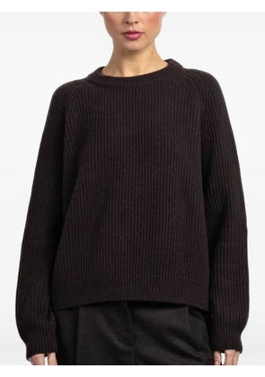 Dusan ribbed-knit sweater - Brown