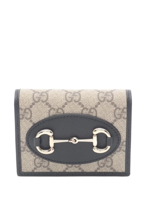 Gucci Pre-Owned 2016-2025 GG Supreme Horsebit 1955 Wallet small wallets - Brown