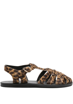 Ancient Greek Sandals Karina pony cage sandals - Brown