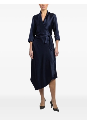 Peter Cohen wrap tie dress - Blue