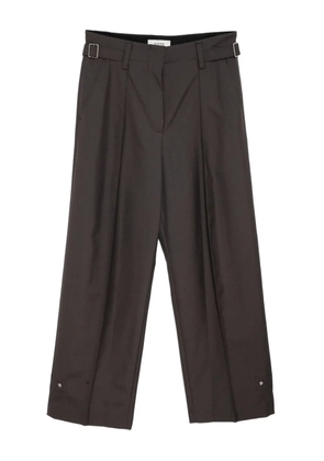 System soft volumed trousers - Brown