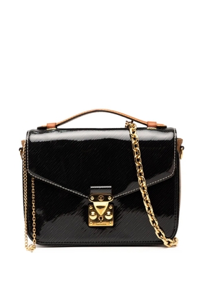 Louis Vuitton Pre-Owned 2017 Shiny Epi Leather and Monogram Reverse Mini Pochette Metis satchel - Black