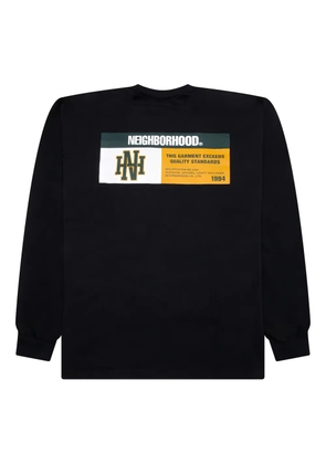 Neighborhood logo-print T-shirt - Black