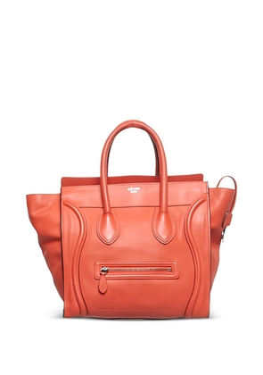 Celine Pre-Owned mini Luggage leather tote bag - Orange