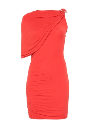MANURÍ draped one-shoulder dress - Red