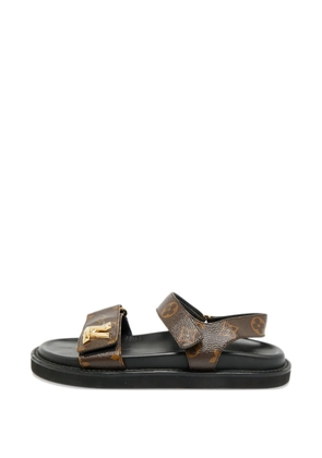 Louis Vuitton Pre-Owned monogram-patterned sandals - Brown