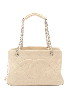 CHANEL Pre-Owned 2010-2011 Coco-mark quilted chain shoulder bag - Neutrals