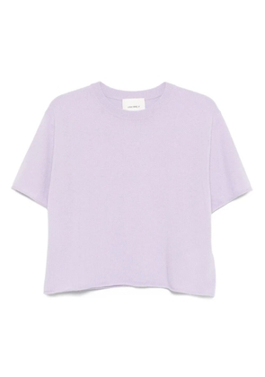 Lisa Yang short-sleeve cashmere knit top - Purple