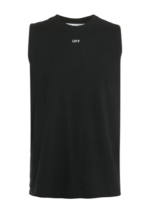Off-White Pre-Owned logo sleeveless tank top - Black