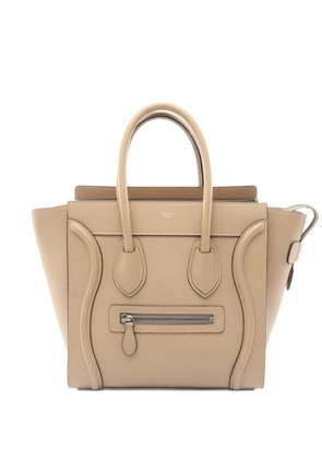 Celine Pre-Owned micro Luggage leather tote bag - Neutrals