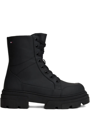Tommy Hilfiger lace-up mid ankle boots - Black