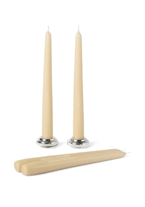 Brunello Cucinelli logo-engraved candlesticks (set of four) - Neutrals