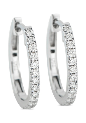 LB Exclusive diamond hoop earrings - Silver