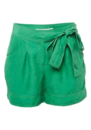 Diane Von Furstenberg Vintage silk pleated shorts - Green
