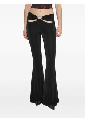 MISBHV cut out-detailed trousers - Black