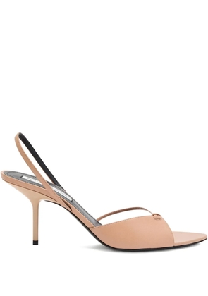 Victoria Beckham 75mm leather sandals - Neutrals