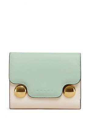 Marni Trunkaroo tri-fold wallet - Green