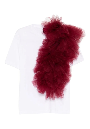 Alchemy ruffled-detail T-shirt - White