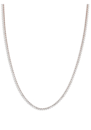 LB Exclusive 14K rose gold diamond tennis necklace - Pink